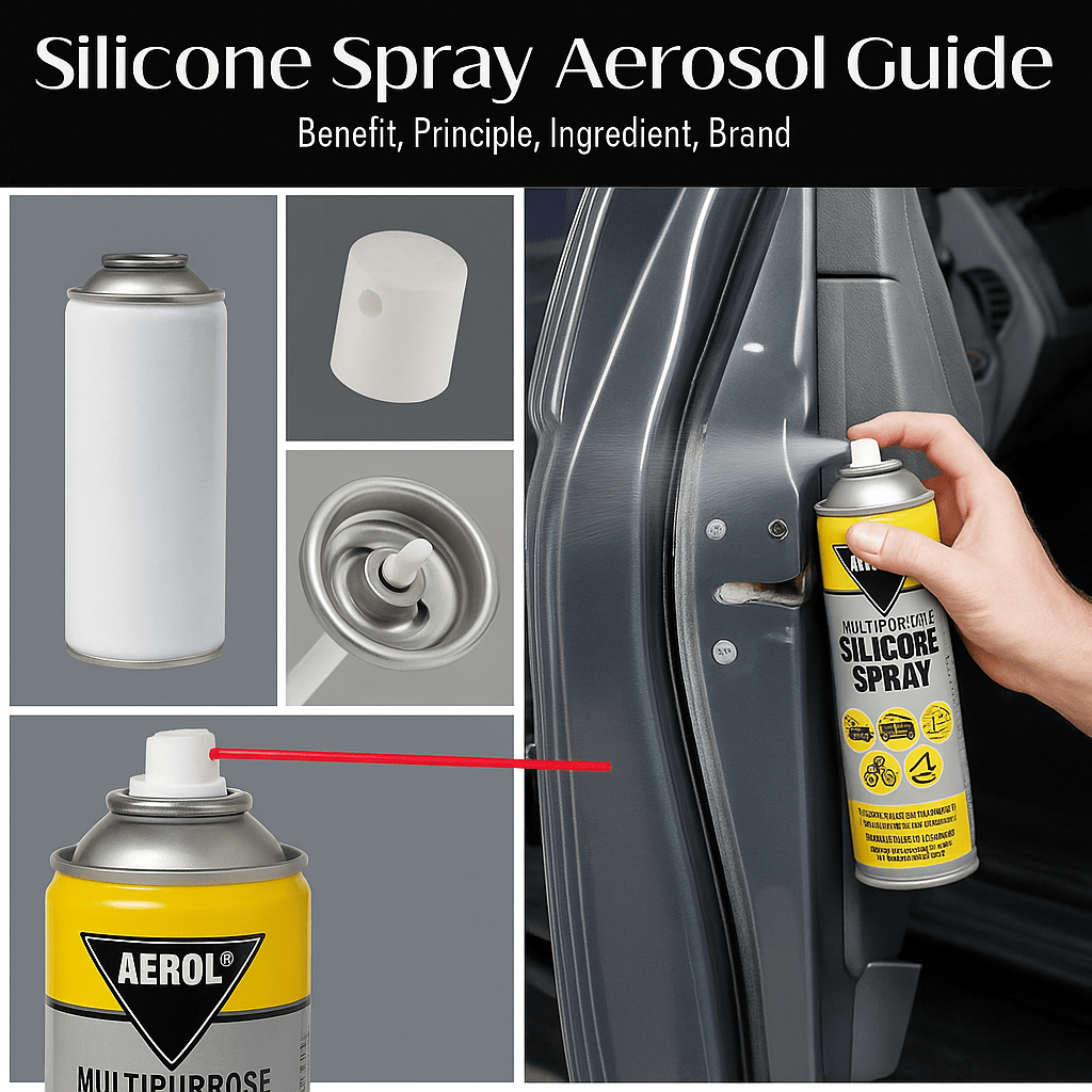 Multipurpose Silicone Spray | Lubricant Oil Grease Aerosol Oil Cleaning Car Care Multipurpose Silicone Spray