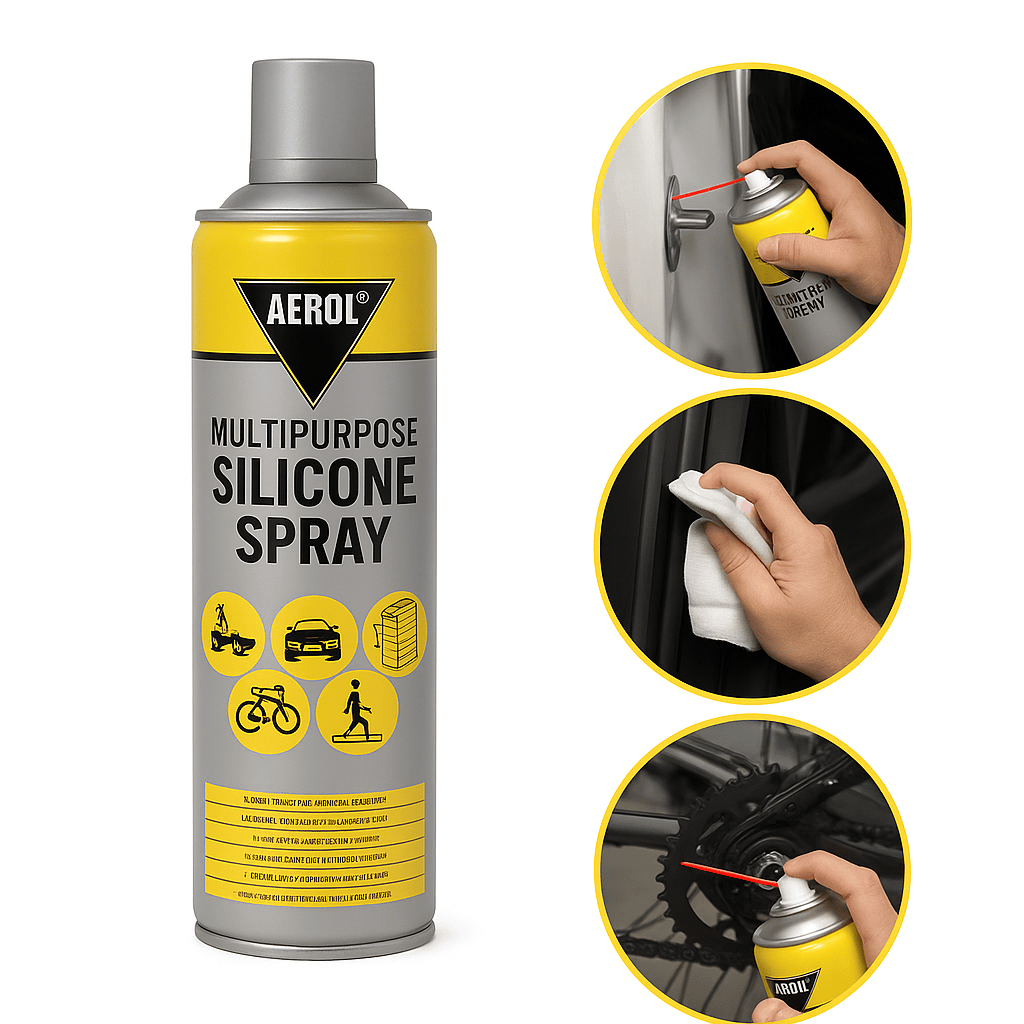 Multipurpose Silicone Spray | Lubricant Oil Grease Aerosol Oil Cleaning Car Care Multipurpose Silicone Spray