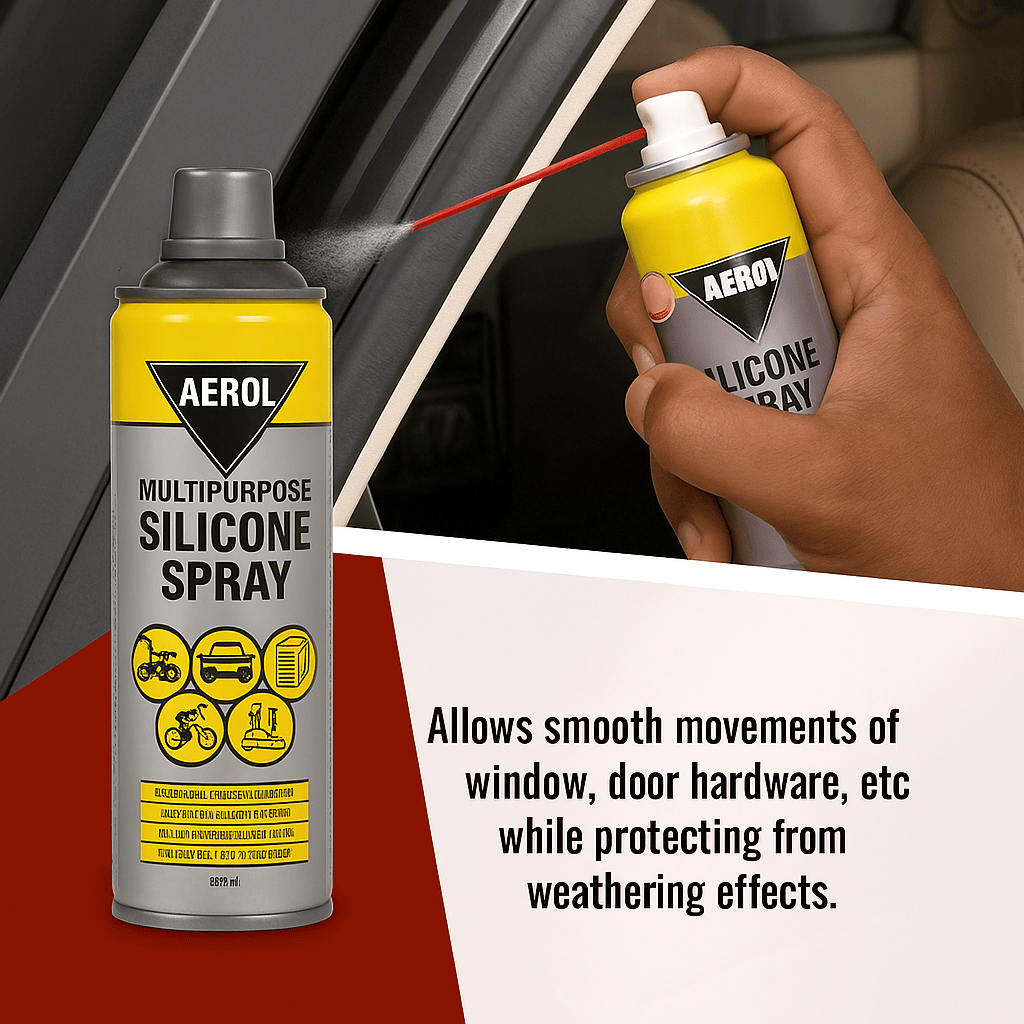 Multipurpose Silicone Spray | Lubricant Oil Grease Aerosol Oil Cleaning Car Care Multipurpose Silicone Spray