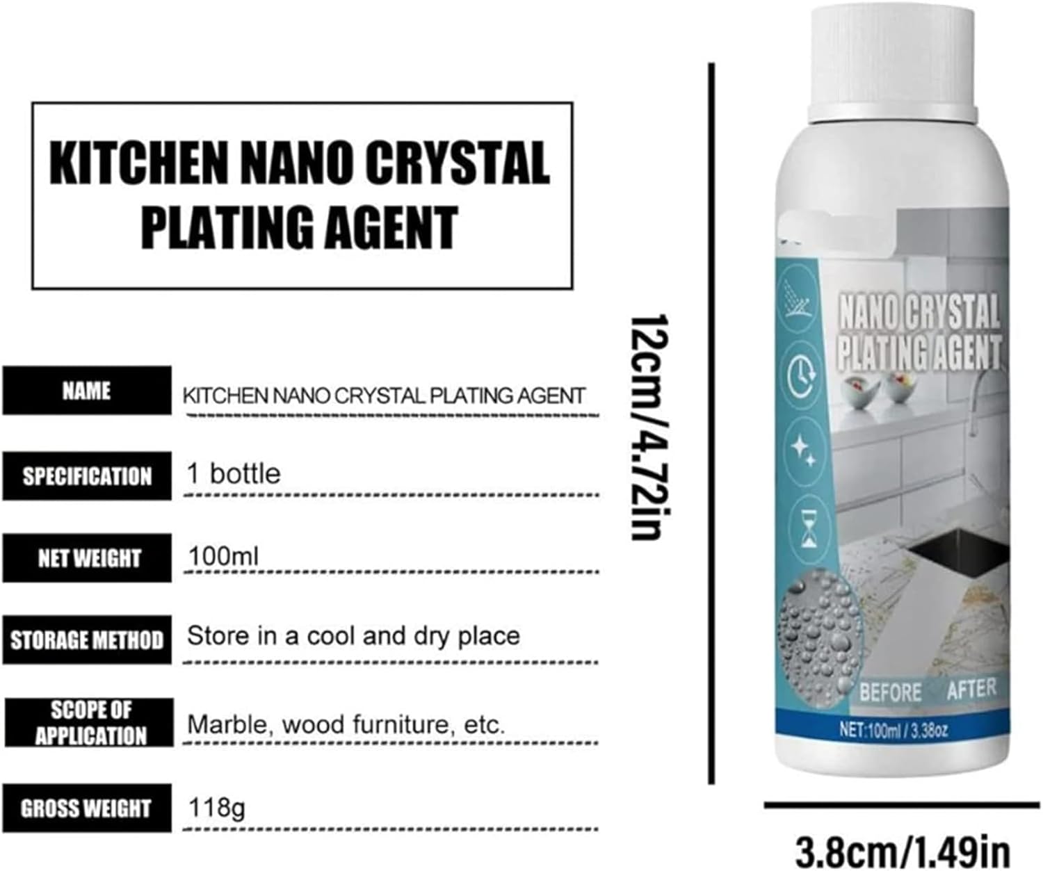 Nanocrystal Plating Agent (Pack of 2) | Floor Cleaner Tile Cleaning Liquid Marble Cleaner Polishing - Nanocrystal Plating Agent (Pack of 2)