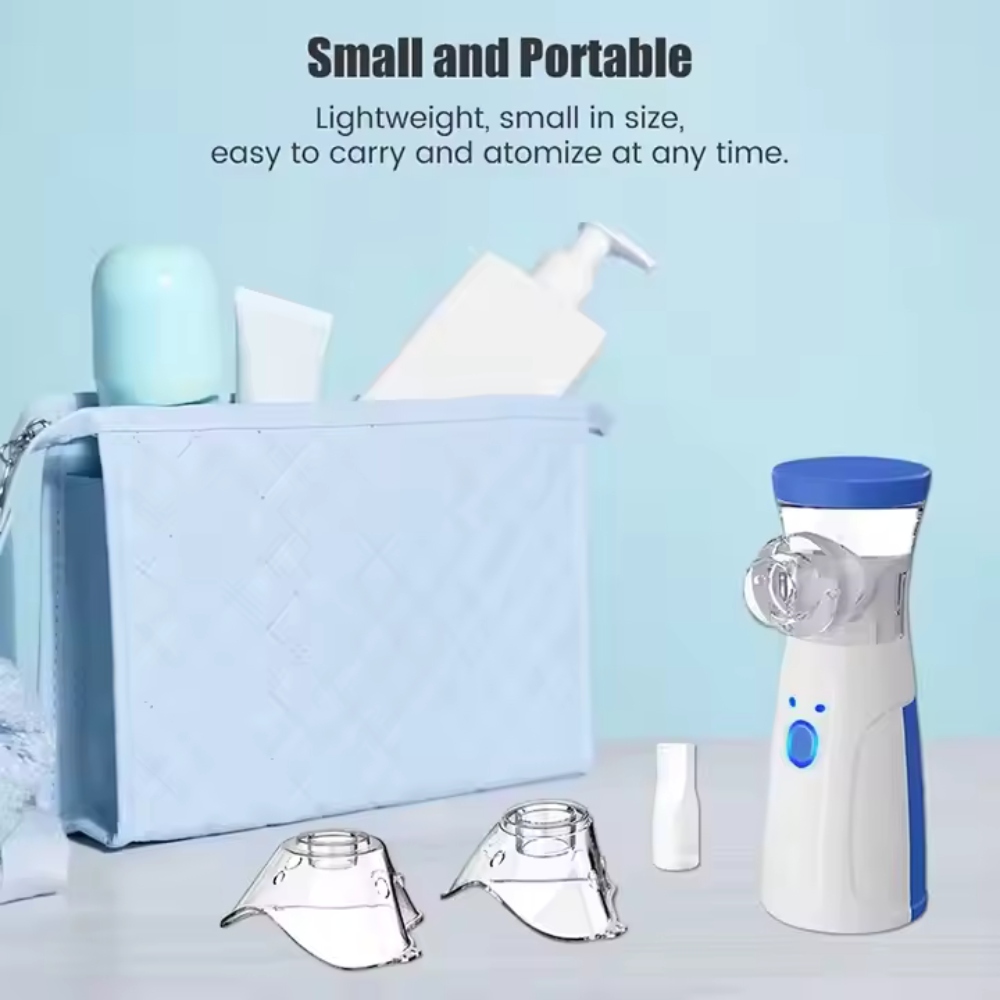 Nebulizer Machine | Nebuliser Machine Portable Asthma Nebulizer Kit Reperatory Machine - Nebulizer Machine (With Free Thermometer)