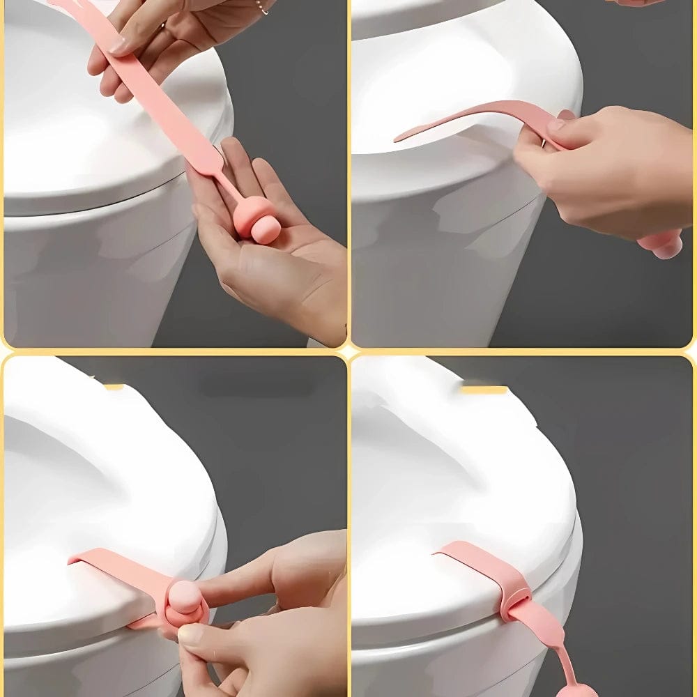 No-Touch Silicone Toilet Seat Lifter (Pack of 5) | Toilet Saet Cover Coomode Seat Riser Bathroom Accessories No-Touch Silicone Toilet Seat Lifter (Pack of 5)