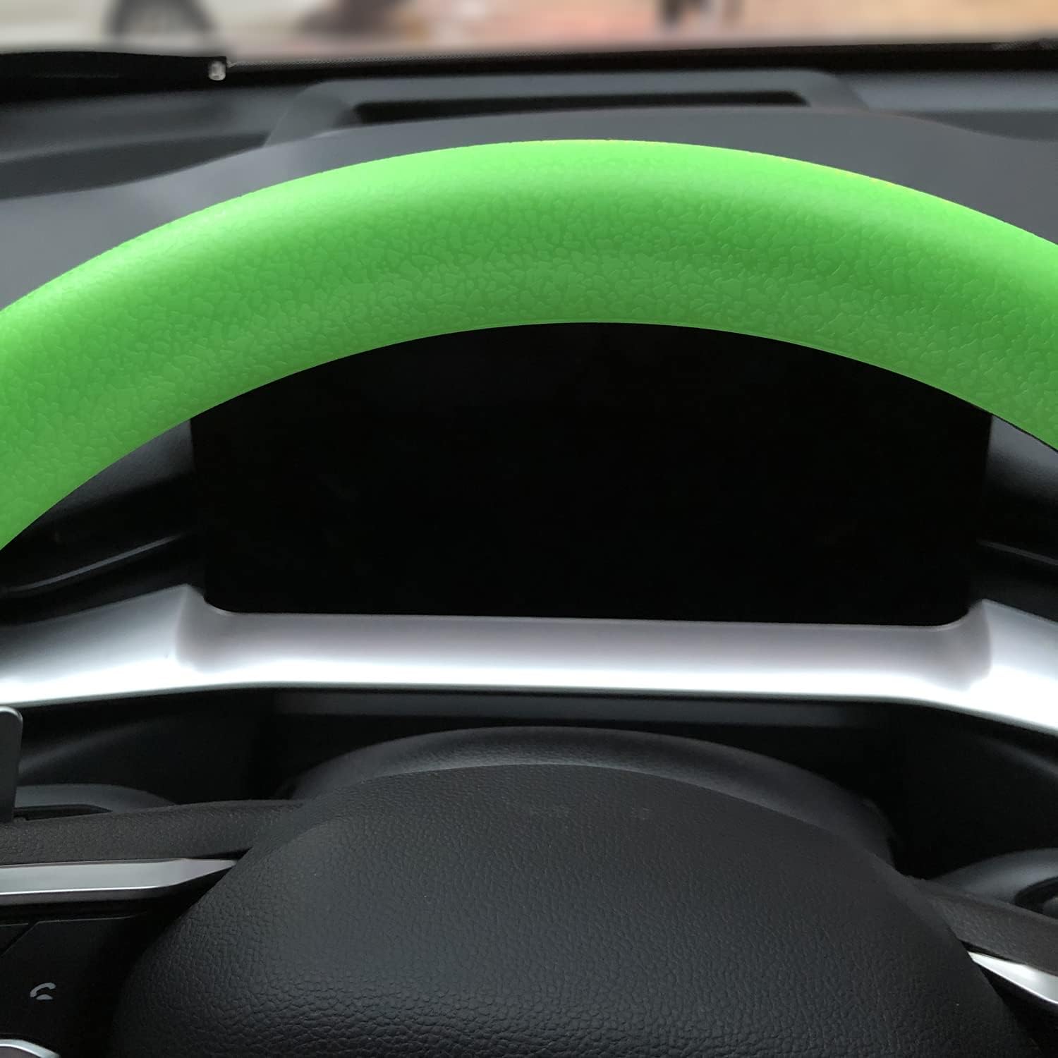 Non-slip Silicone Steering Wheel Protector | Steering Wheel Car Cover Driving Automotive Silicone Protector - Green - Non-slip Silicone Steering Wheel Protector