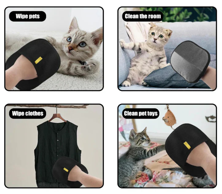 Pet Hair Removal Gloves | Pet Hair Remover Dog And Cat Removal From Clothes Cleaner - Pet Hair Removal Gloves