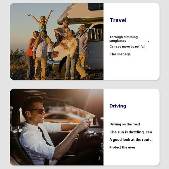 Photochromic Polarized Sunglasses | Polarized Sunglasses For Men Stylish Sun Glasses Eyewear Shades - Gold - Photochromic Polarized Sunglasses Smart Photochromic Polarized Sunglasses