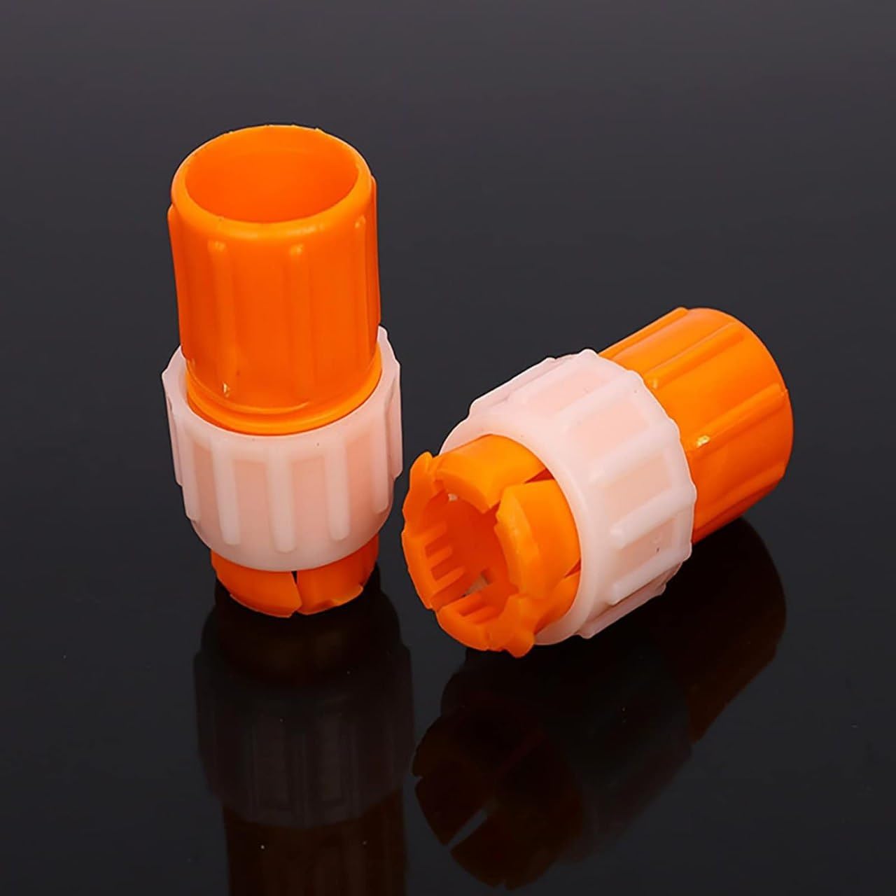 Pipe Connector (Pack of 2) | Hose Pipe Connector Water Garden Quick Connect Tap Plastic Pipe - Pipe Connector (Pack of 2)