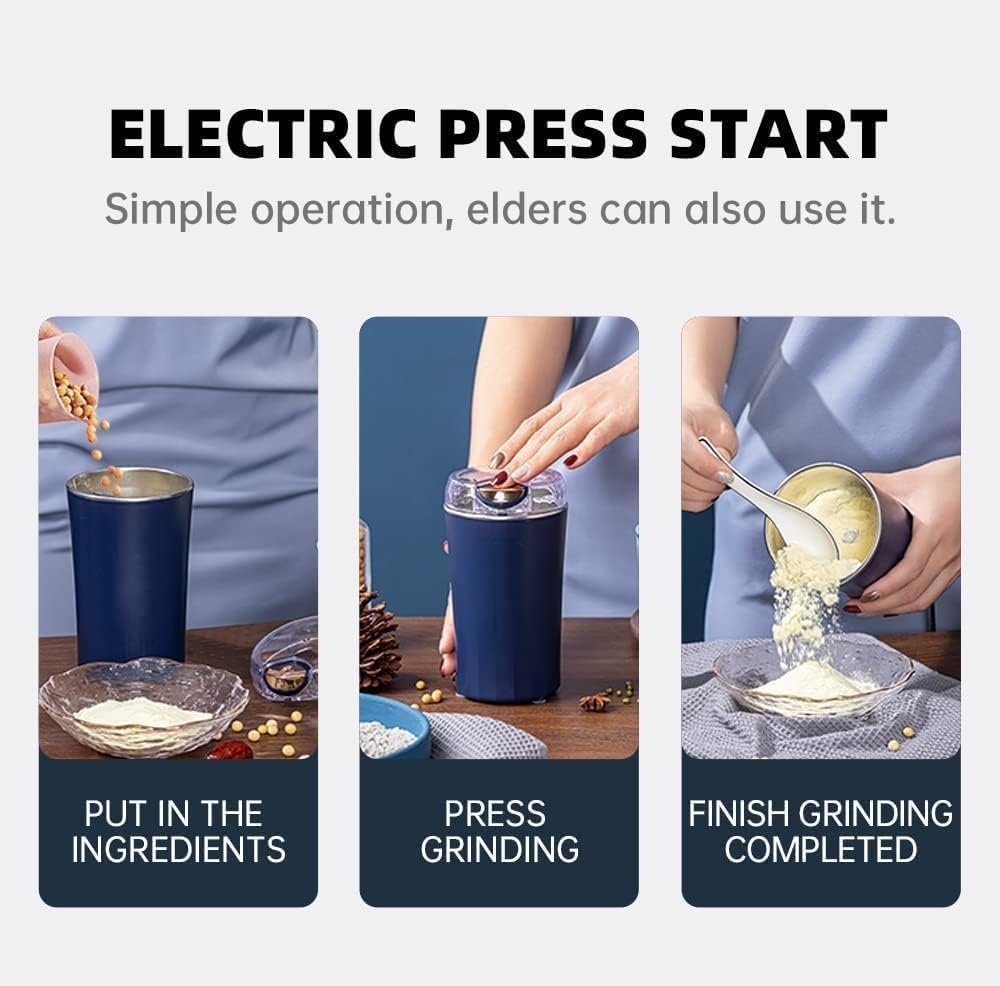 Portable Spice & Coffee Grinder | Grind Machines Coffee Blender Bean Grinder Machine For Home  Kitchen Accessories Portable Spice & Coffee Grinder