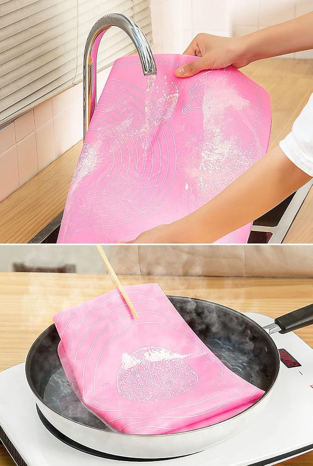 🫓 Premium Non-Stick Silicone Roti Rolling Mat | Rolling Pin Silicone Mat Non Stick Chapati Baking Mats 🫓 Premium Non-Stick Silicone Roti Rolling Mat