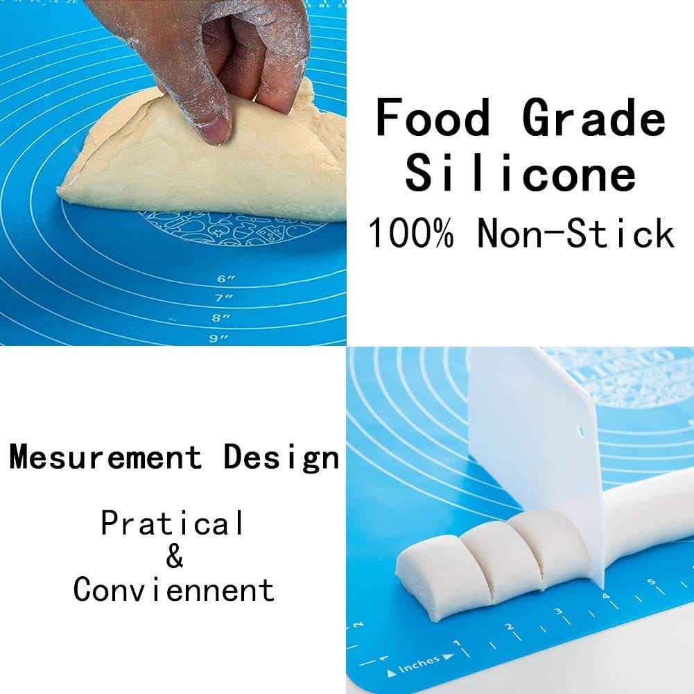 🫓 Premium Non-Stick Silicone Roti Rolling Mat | Rolling Pin Silicone Mat Non Stick Chapati Baking Mats 🫓 Premium Non-Stick Silicone Roti Rolling Mat