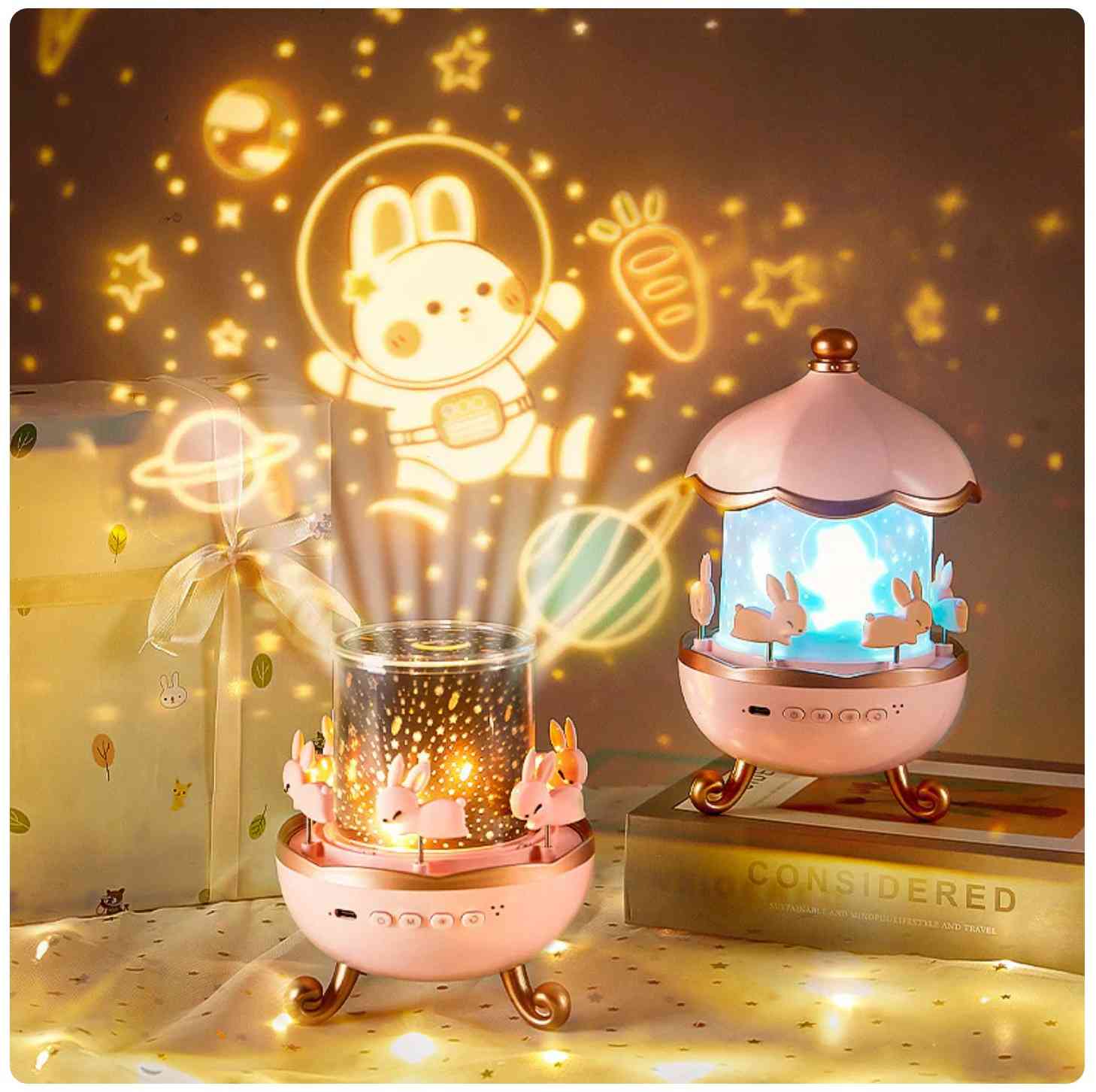 Projection Lamp | Light Lamp Projection Aura Night Light Star Projector Room Lamp - Projection Lamp 3-in-1 Celestial Dream Projection Lamp