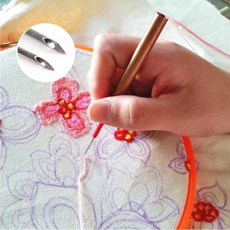 Punch Needle Embroidery Stitching Needles Cross Stitch Kit (6Pcs) 56% OFF Embroidery Stitching Punch Needles (6Pcs) 56% OFF