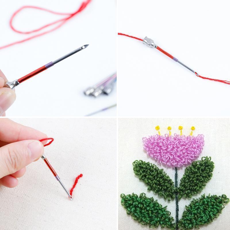 Punch Needle Embroidery Stitching Needles Cross Stitch Kit (6Pcs) 56% OFF Embroidery Stitching Punch Needles (6Pcs) 56% OFF