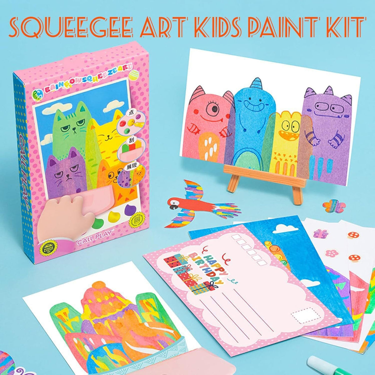Rainbow Dot Painting (105 Pcs / 3 Box) | Painting Ideas Art Abstract Artwork Fine Atistic Dot Paintings Squeegee Rainbow Dot Painting Kit (105 Pcs / 3 Box)