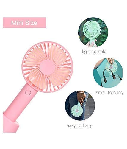 Rechargable Fans With Charger Mini Portable Hand Fan Handheld Mini Fan