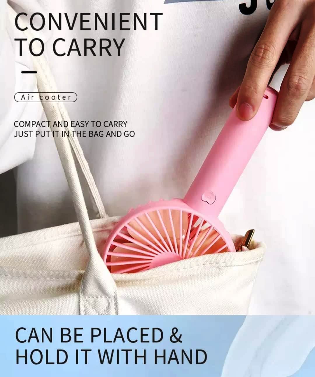 Rechargable Fans With Charger Mini Portable Hand Fan Handheld Mini Fan