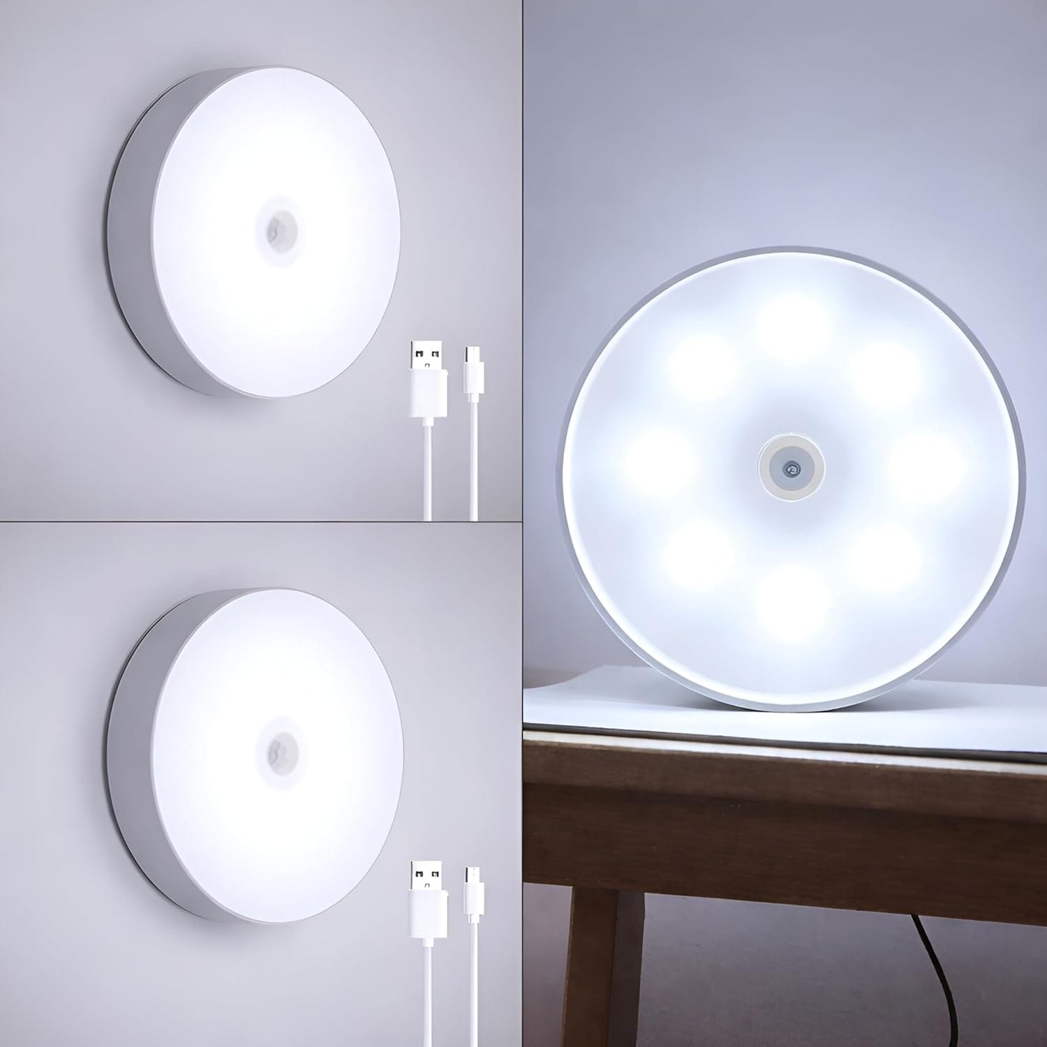 Rechargeable Wireless Motion Sensor Light | Motion Sensor Light Movement Detected Charging Detector Motion Rechargeable Wireless Motion Sensor Light