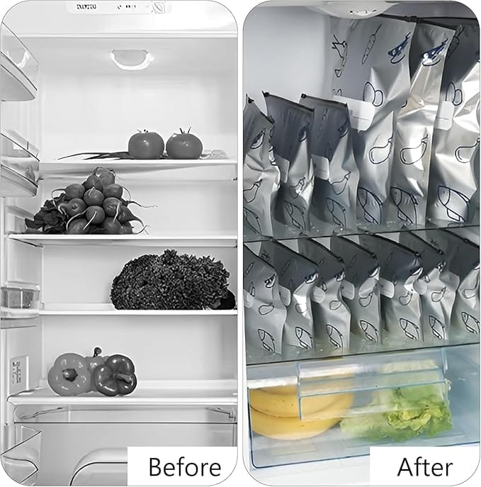 Reusable Aluminium Foil Sealable Storage Bags (Set of 20) | Aluminium Foil Plastic Bags Zip Locks Foil Material Reusable  Kitchen Utilities Reusable Aluminium Foil Sealable Storage Bags (Set of 20)