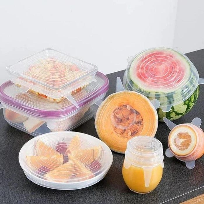 Reusable Silicone Stretchable Lids (6 Pcs Pack) Reusable Silicone Stretchable Lids (6 Pcs Pack)