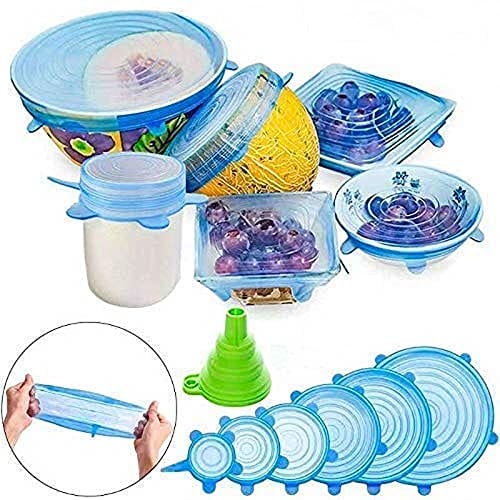 Reusable Silicone Stretchable Lids (6 Pcs Pack) Reusable Silicone Stretchable Lids (6 Pcs Pack)