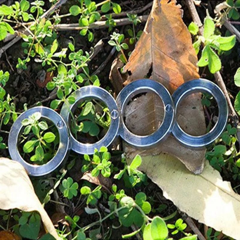 Rings For Men And Women Jewelry Self Defence Ring Stainless Steel Ring- Rotatable Folding Ring (SET of 2) (2 SET) Buy 1 Get 1 Today! Rotatable Folding Ring (SET of 2)