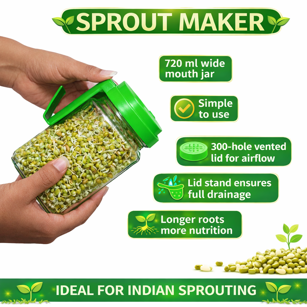 Sprouts Maker Glass Jar