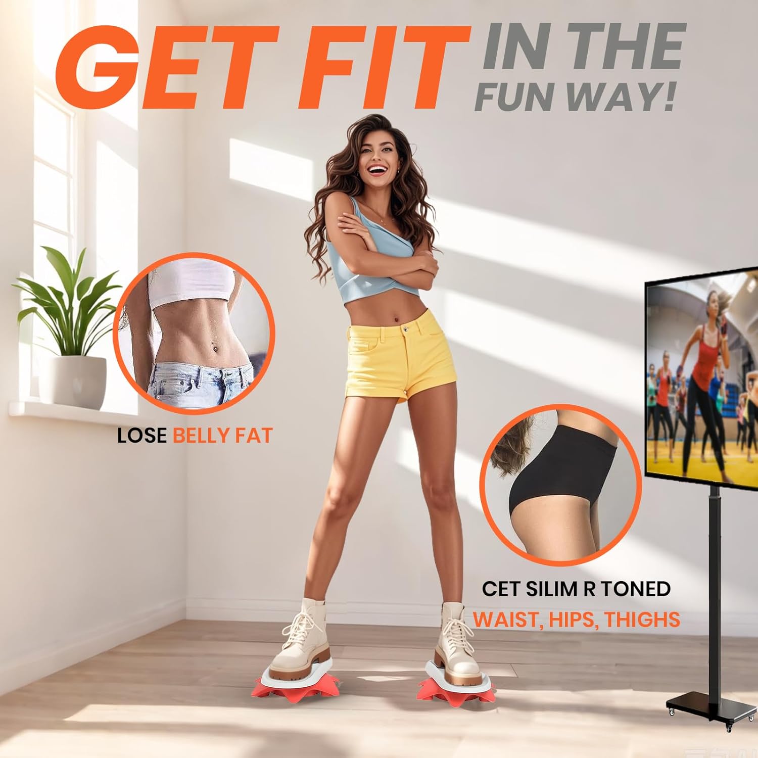 Rotating Twist Plate | Weight Loss Exercise Fat Burning Yoga Exercises Workout - Rotating Twist Plate