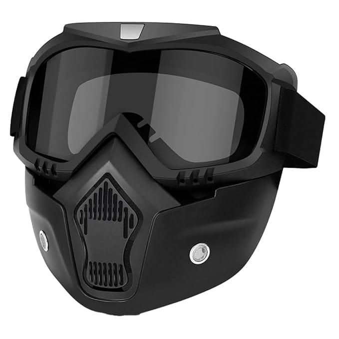 Safety Goggles UV Protective Glasses Face Shield Black Face mask - Outdoor Goggle Mask RIDING MASK Outdoor Goggle Mask