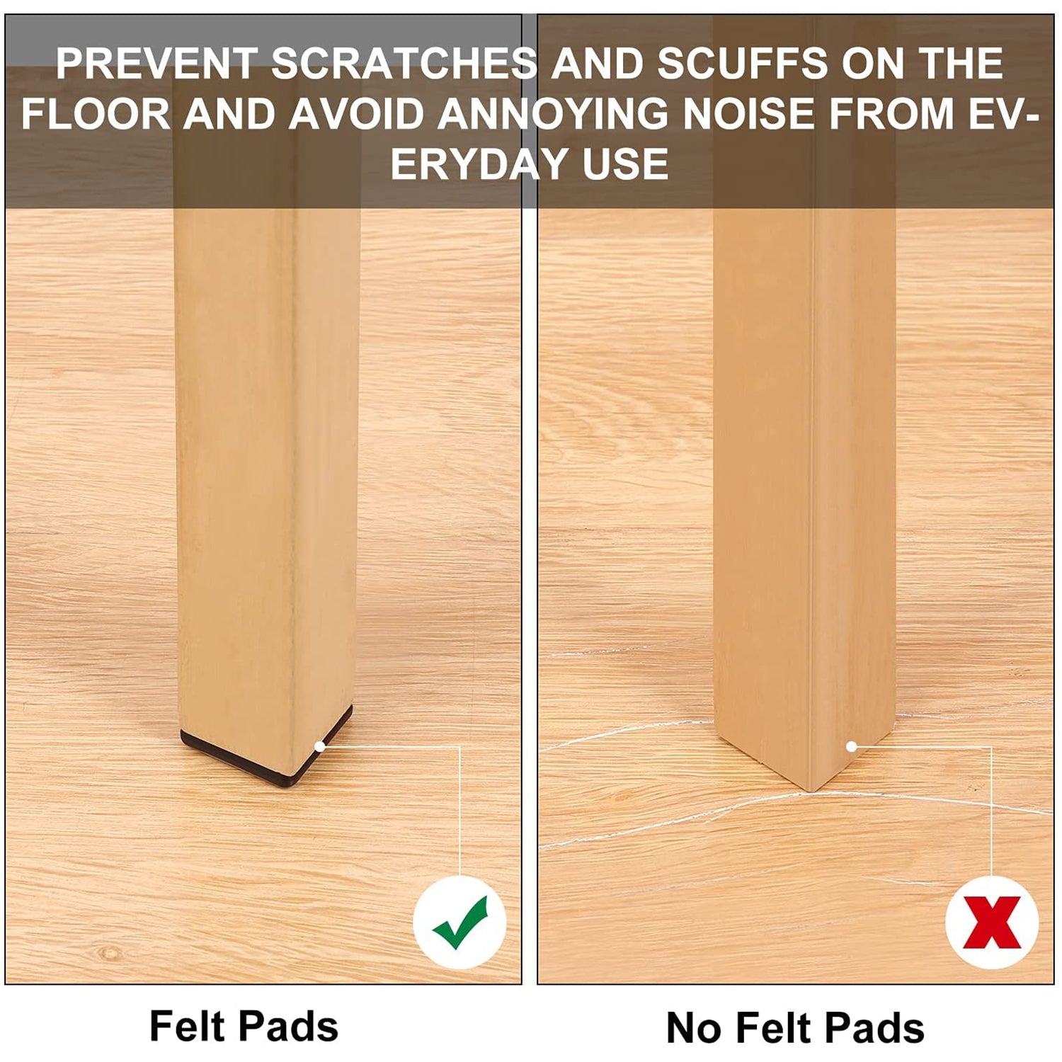 Self-Adhesive Furniture Protection Pads (Pack of 24) | Slip Pads Chair Table Furniture Anti Slip Mat Leg Protector - Home Improvement - Self-Adhesive Furniture Protection Pads (Pack of 24)