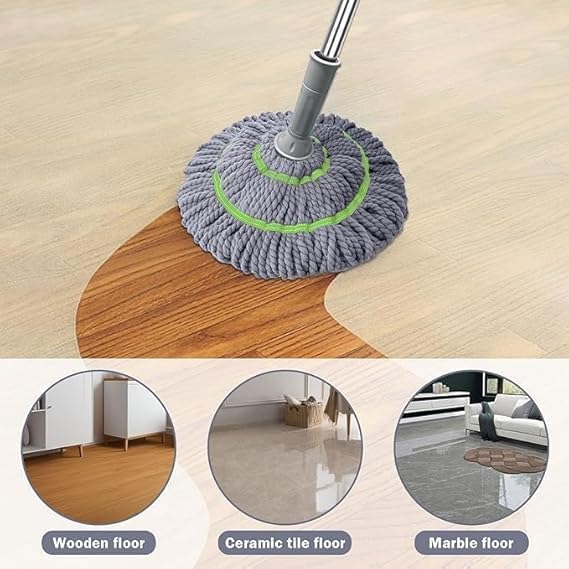 Self-Wringing Twist Mop | Cleaning Mop Floor Cleaning Twist Squeeze Tile Mop - Self-Wringing Twist Mop