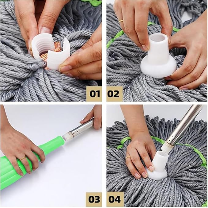 Self-Wringing Twist Mop | Cleaning Mop Floor Cleaning Twist Squeeze Tile Mop - Self-Wringing Twist Mop