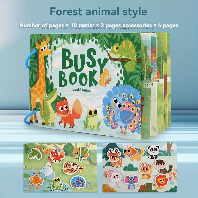SenseSticky | Educational Books Activities Book Learning Busy Book Montessori SenseSticky The Montessori Busy Book