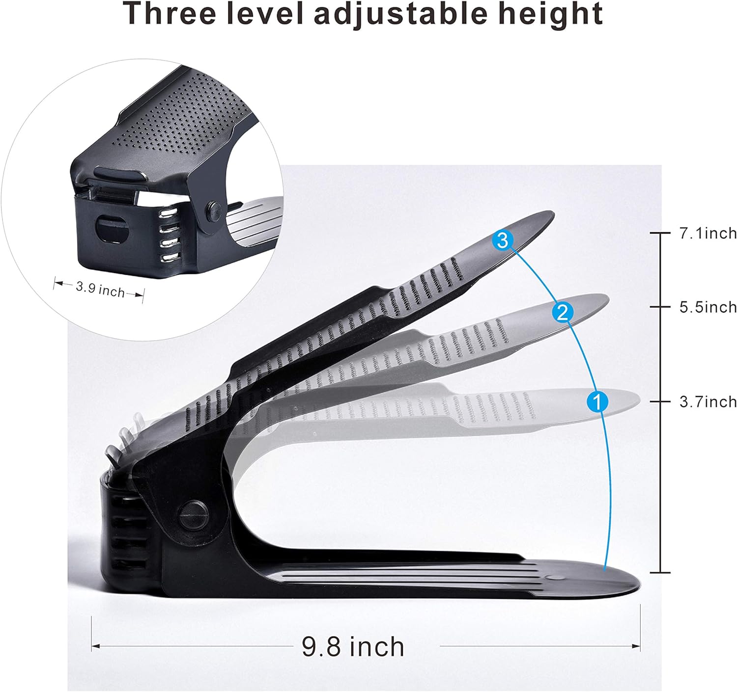 Shoe Organizer - The Adjustable Shoe Slot Rack Space Saver Shoe Organizer - The Adjustable Shoe Slot Rack Space Saver