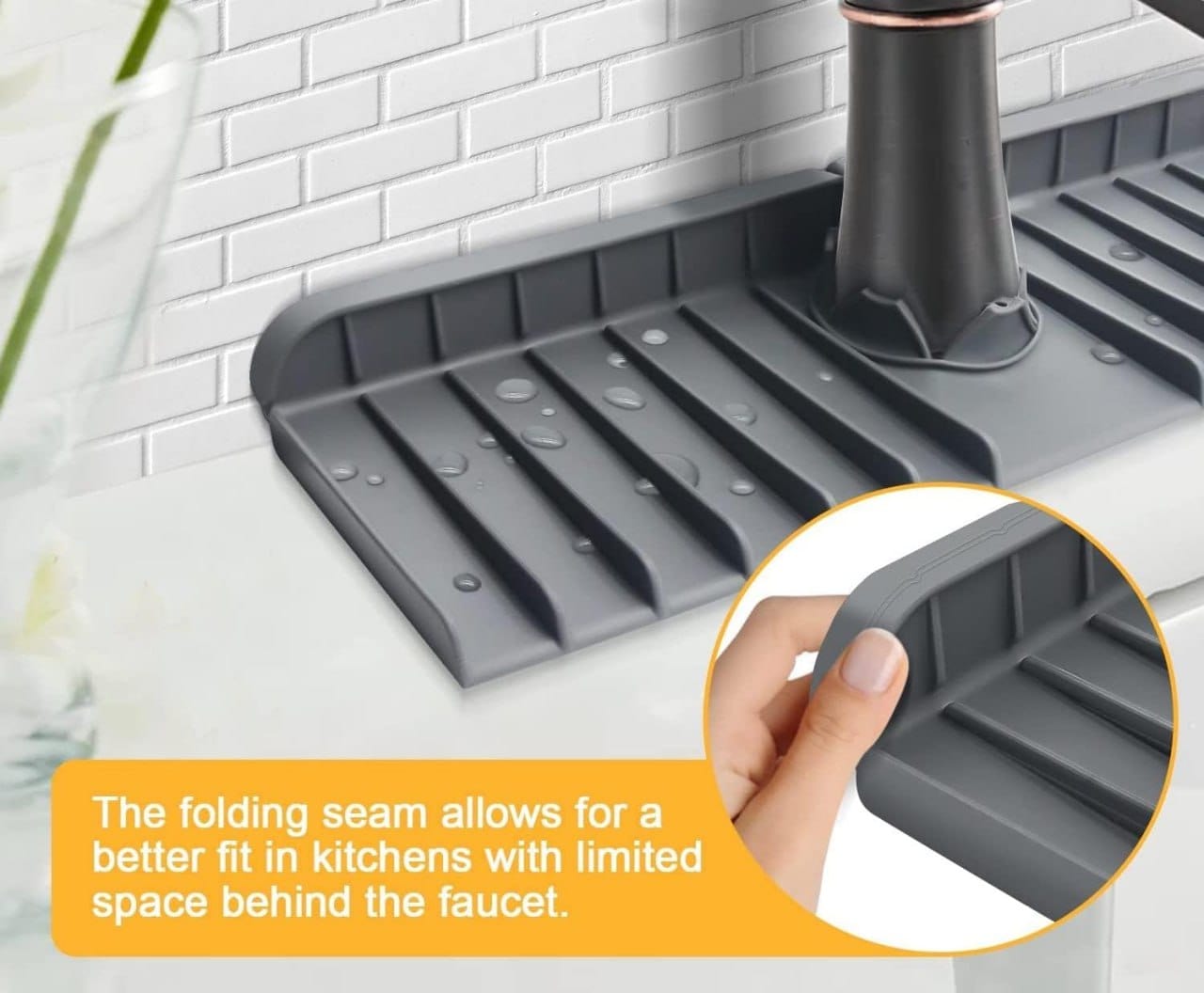 Silicone Drain Pad For Kitchen, Bathroom, Sink (Pack Of 2) Silicone Drain Pad For Kitchen, Bathroom, Sink (Pack Of 2)