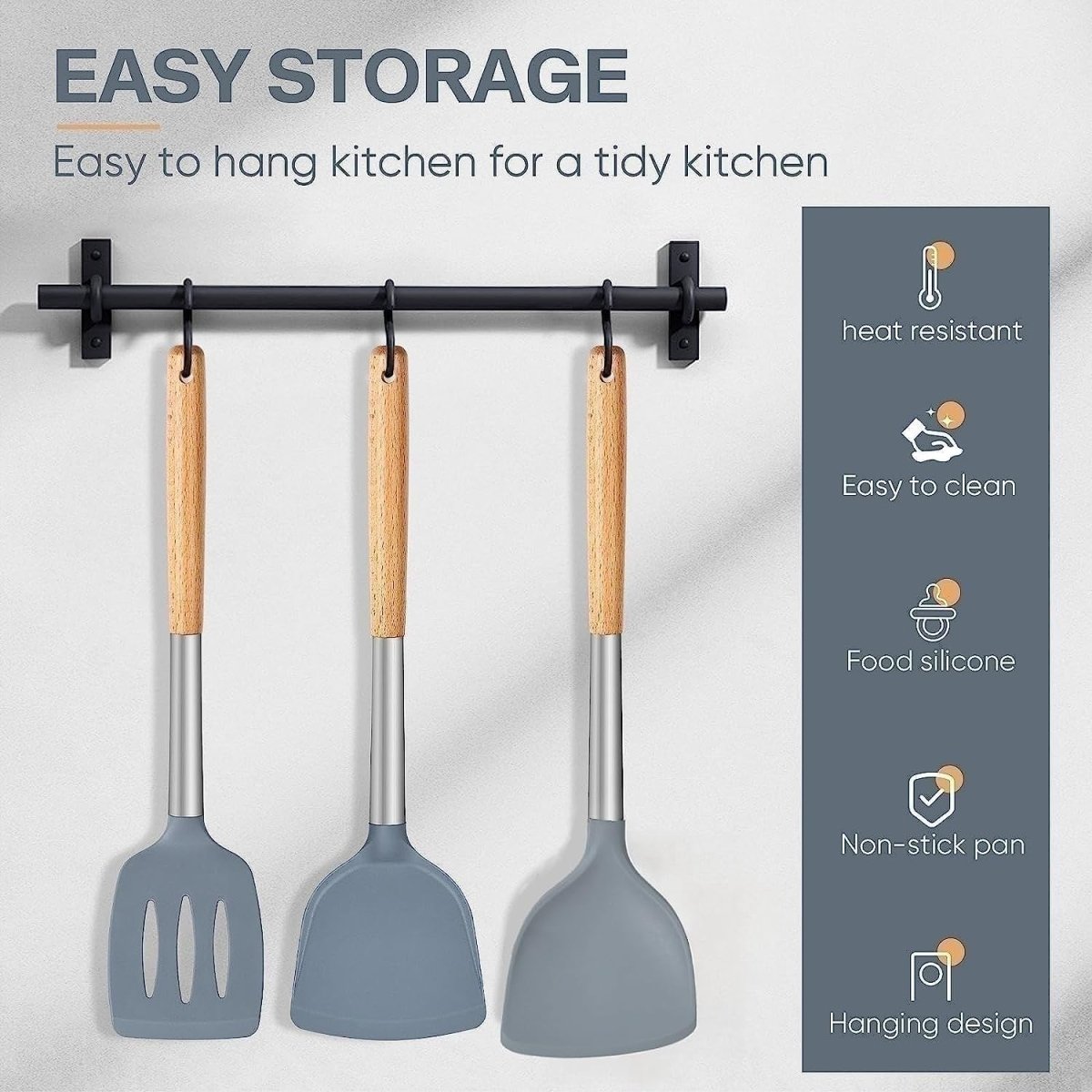 Silicone Kitchen Spatula (Set of 3)