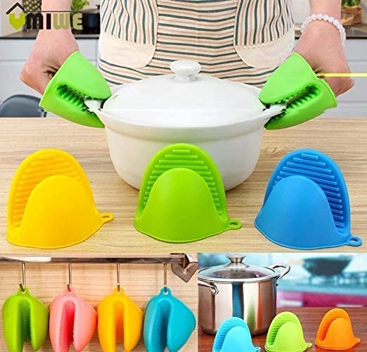 Silicone Potholder | Kitchen Items Utensils Oven Mitts Silicone Gloves Products Pot Holder - Silicone Potholder (Pack of 4)