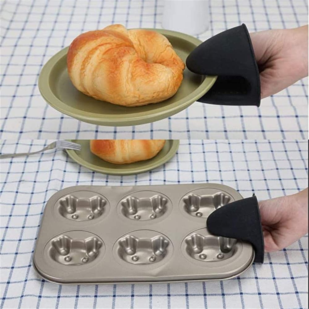 Silicone Potholder | Kitchen Items Utensils Oven Mitts Silicone Gloves Products Pot Holder - Silicone Potholder (Pack of 4)