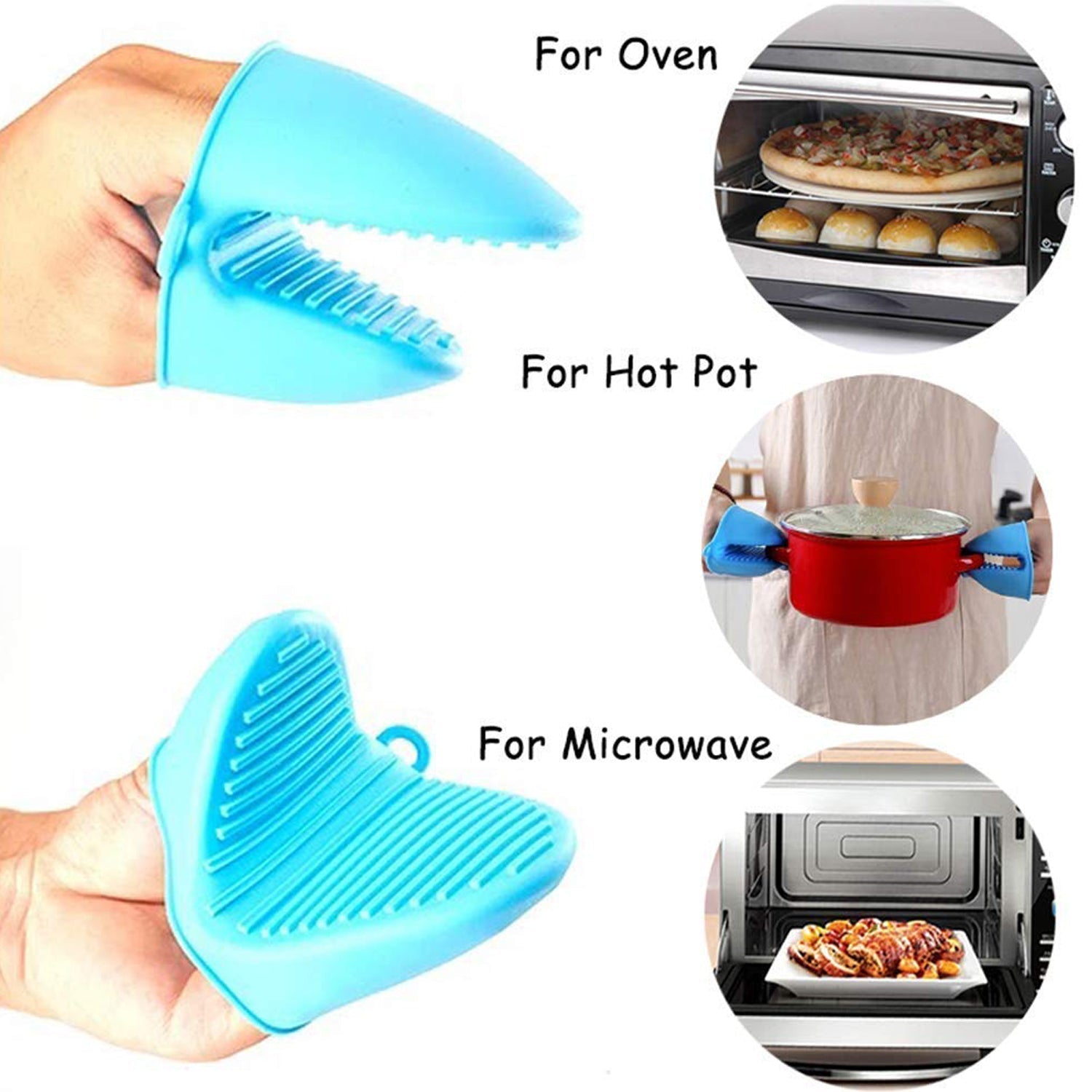 Silicone Potholder | Kitchen Items Utensils Oven Mitts Silicone Gloves Products Pot Holder - Silicone Potholder (Pack of 4)