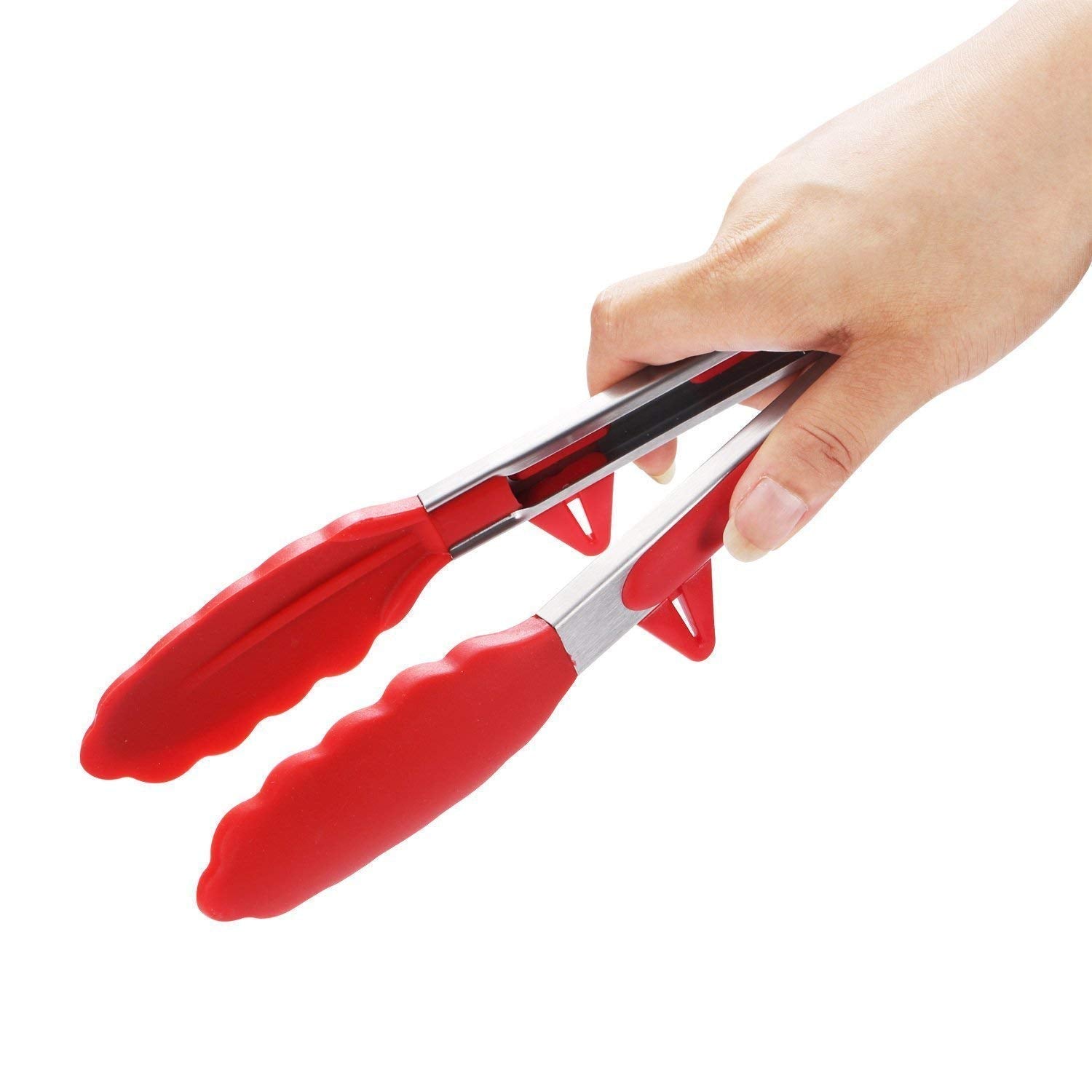 Silicone Tongs (Pack of 2) | Kitchen Items Kitchenware Tongs Bbq Grilling Set Cooking Food Tong - Silicone Tongs (Pack of 2)