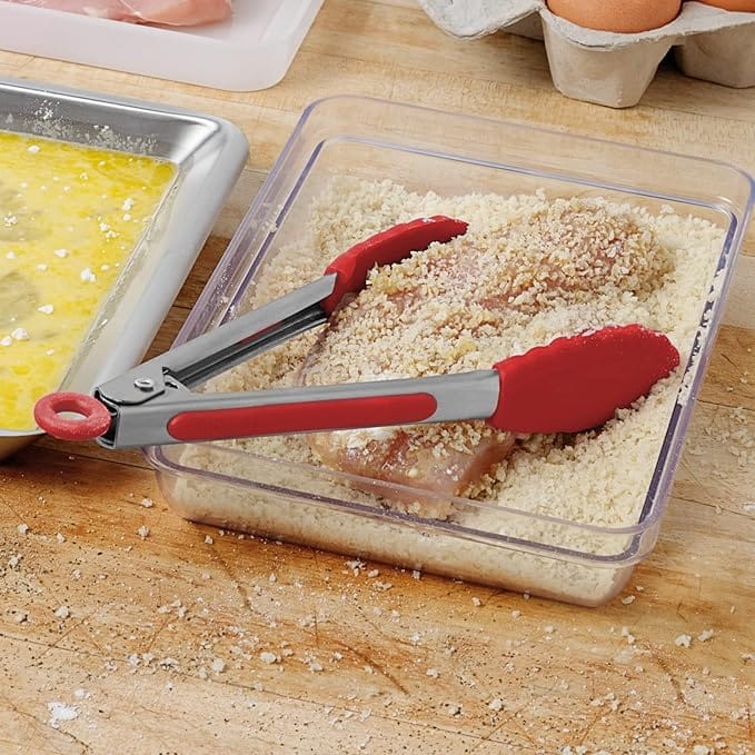 Silicone Tongs (Set of 2) | Kitchen Items Kitchenware Tongs Bbq Grilling Set Cooking Food Tong Silicone Tongs (Set of 2)