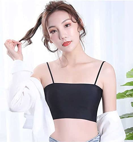 Silk Bralette (Set of 2) | Bralettes For Women Crop Top Tube Women's Brassieres Silk Bralette (Set of 2)