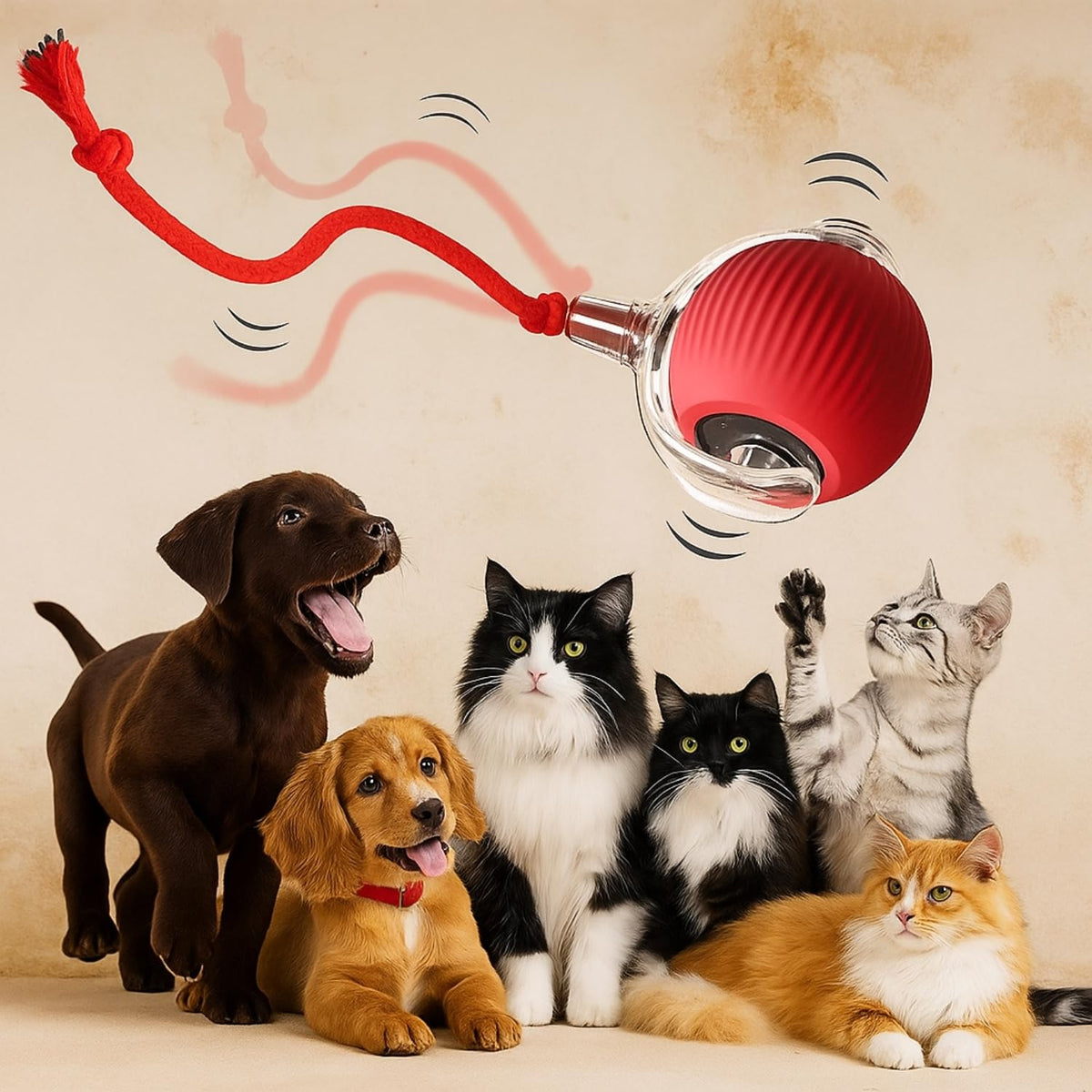 Smart Rolling LED Pet Ball | Cat Toy Catnip Toys For Cats Kitten Balls Accessories Ball Smart Rolling LED Pet Ball