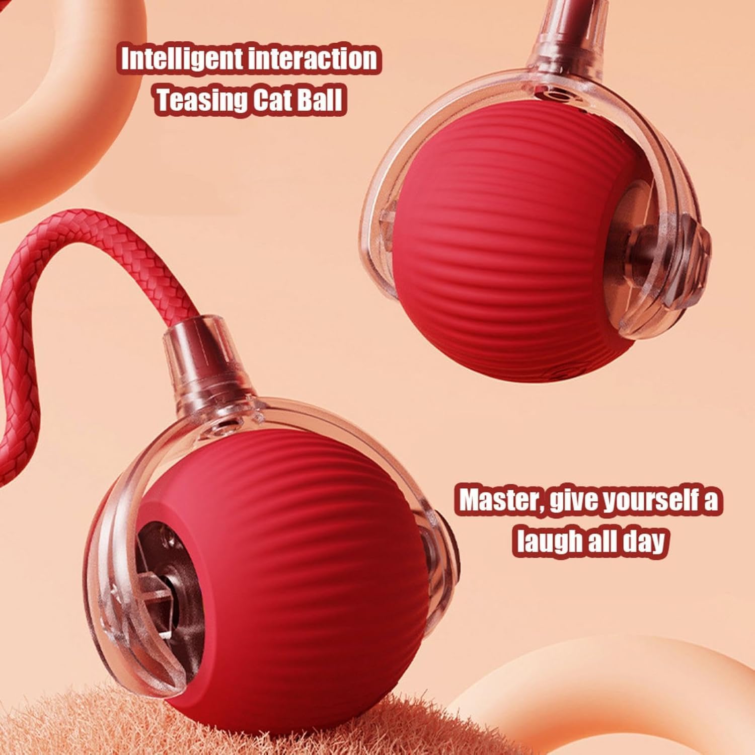 Smart Rolling LED Pet Ball | Cat Toy Catnip Toys For Cats Kitten Balls Accessories Ball - Smart Rolling LED Pet Ball