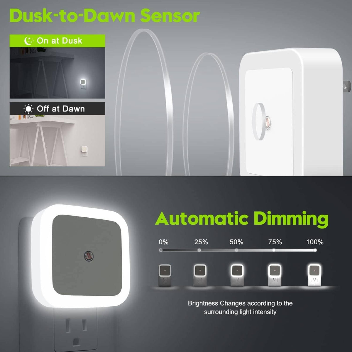 Smart Sensor LED Lamp (Set of 2) | Led Light Night Sensor Lamp Room Lights Motion Smart Sensor LED Lamp (Set of 2)