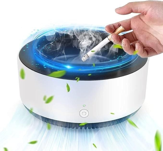 Smoke Absorbing Air-Purifier Ashtray| Air Purifier Filtration Room Cleaner Air Machine Smoke Filtration Smoke Absorbing Air-Purifier Ashtray
