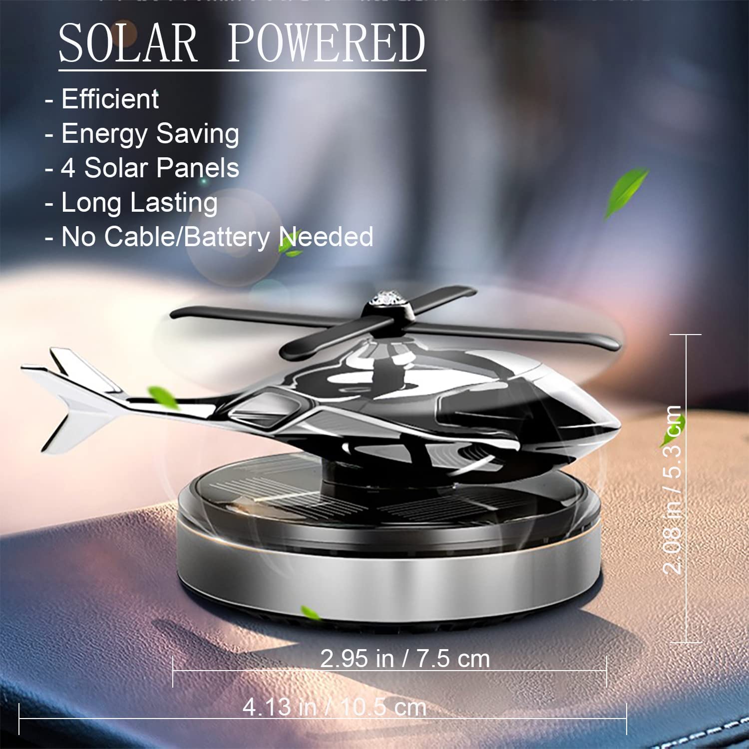 Solar Helicopter Car Air-freshner Car Accessories Solar Helicopter Car Air-freshner