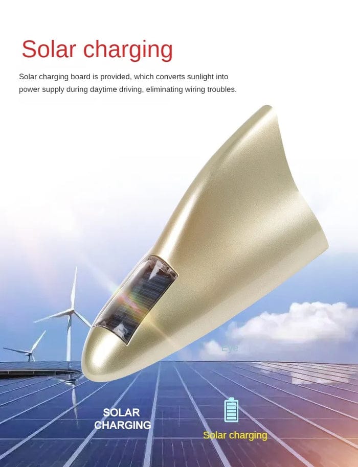 Solar Light Moving Powered Flashlight Car Lights Solar Shark Fin Strobe Light Solar Shark Fin Strobe Light
