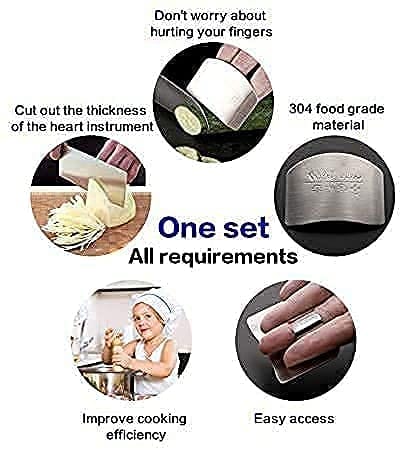 Stainless Steel Finger Cutting Protector ( Pack Of 2 ) Stainless Steel Finger Cutting Protector ( Pack Of 2 )