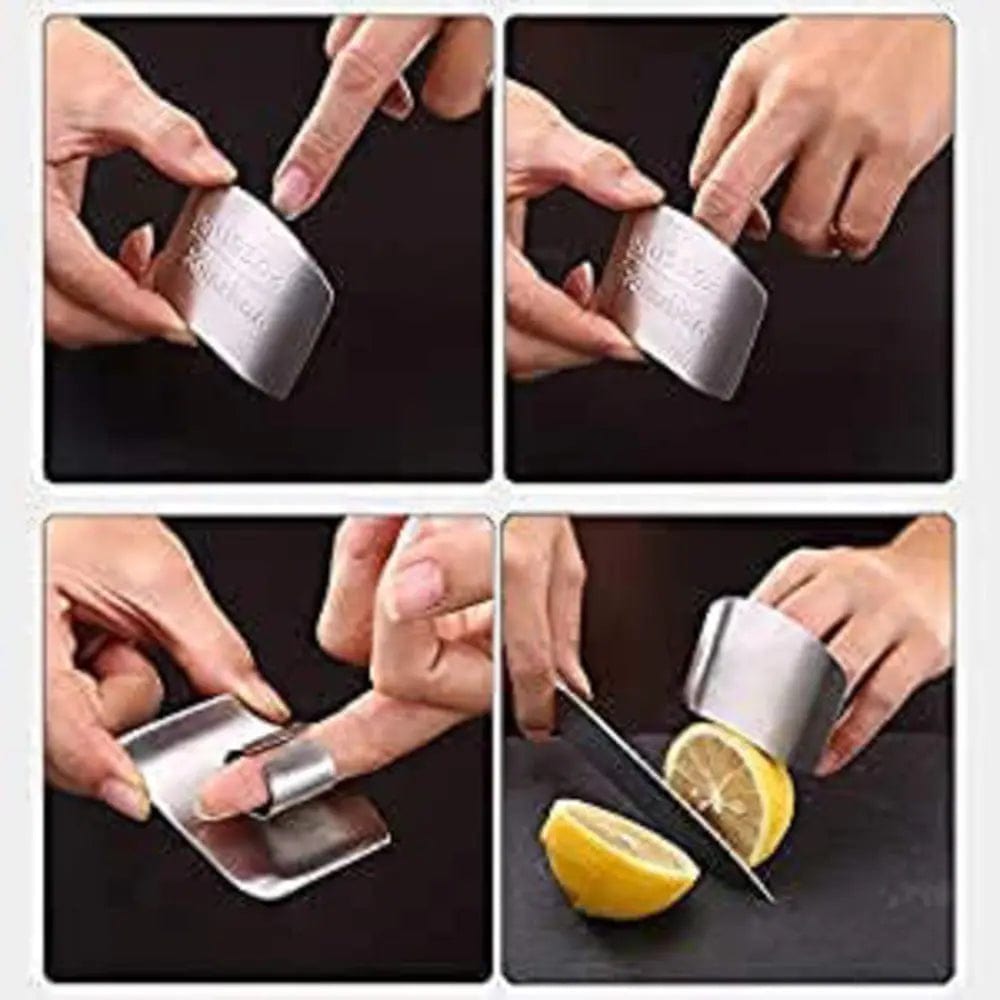 Stainless Steel Finger Cutting Protector ( Pack Of 2 ) Stainless Steel Finger Cutting Protector ( Pack Of 2 )