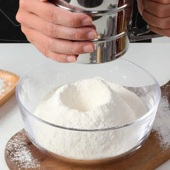 Stainless Steel Flour Sifter (Atta Chhani) | Kitchen Tools Utensils Flour Sifter Baking Equipment Strainer - Stainless Steel Flour Sifter (Atta Chhani)