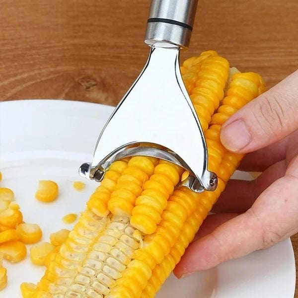 Stainless Steel Kitchen Tools Vegetable Corn Peeler Cutter (Pack of 2) Corn Peeler (Pack of 2)